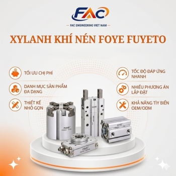 FOYE – FUYETO: XYLANH KHÍ NÉN CHÍNH XÁC, ĐA DẠNG GIẢI PHÁP CHO TỰ ĐỘNG HÓA CÔNG NGHIỆP
